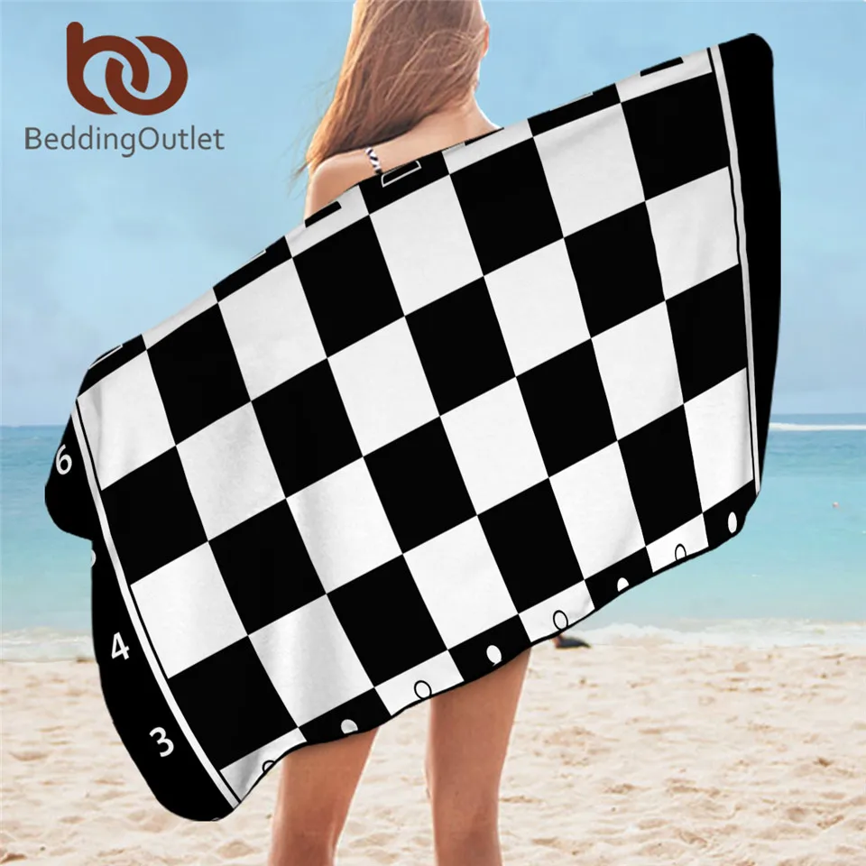 BeddingOutlet Chess Board Bath Towel Games Microfiber Beach Towel Black and White Picnic Mat 75x150cm Squares Teen Thin Blanket
BeddingOutlet Chess Board Bath Towel Games Microfiber Beach Towel Black and White Picnic Mat 75x150cm Squares Teen Thin Blanket