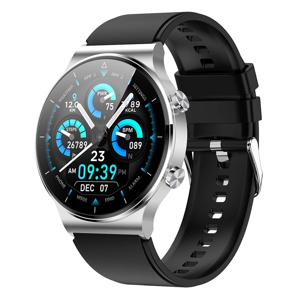 Fitness Activity Tracker Smart Watch (46mm Silver with Silicone Band) Heart Rate ECG+PPG SpO2 Monitor Sleep Tracking Smartwatch
Fitness Activity Tracker Smart Watch (46mm Silver with Silicone Band) Heart Rate ECG+PPG SpO2 Monitor Sleep Tracking Smartwatch