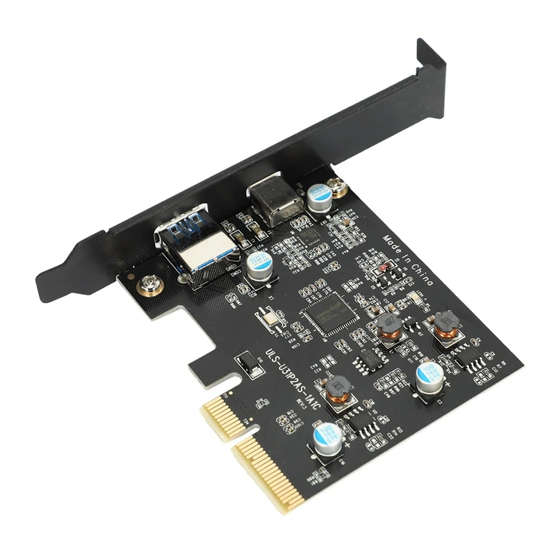 Плата расширения PCI-E PCI Express на USB 3,1 Gen 2 (10 Гбит/с) Type A + Type C, чипсет Asmedia для ядра Windows 7 /8/8.1/10/Linux (
Плата расширения PCI-E PCI Express на USB 3,1 Gen 2 (10 Гбит/с) Type A + Type C, чипсет Asmedia для ядра Windows 7 /8/8.1/10/Linux (