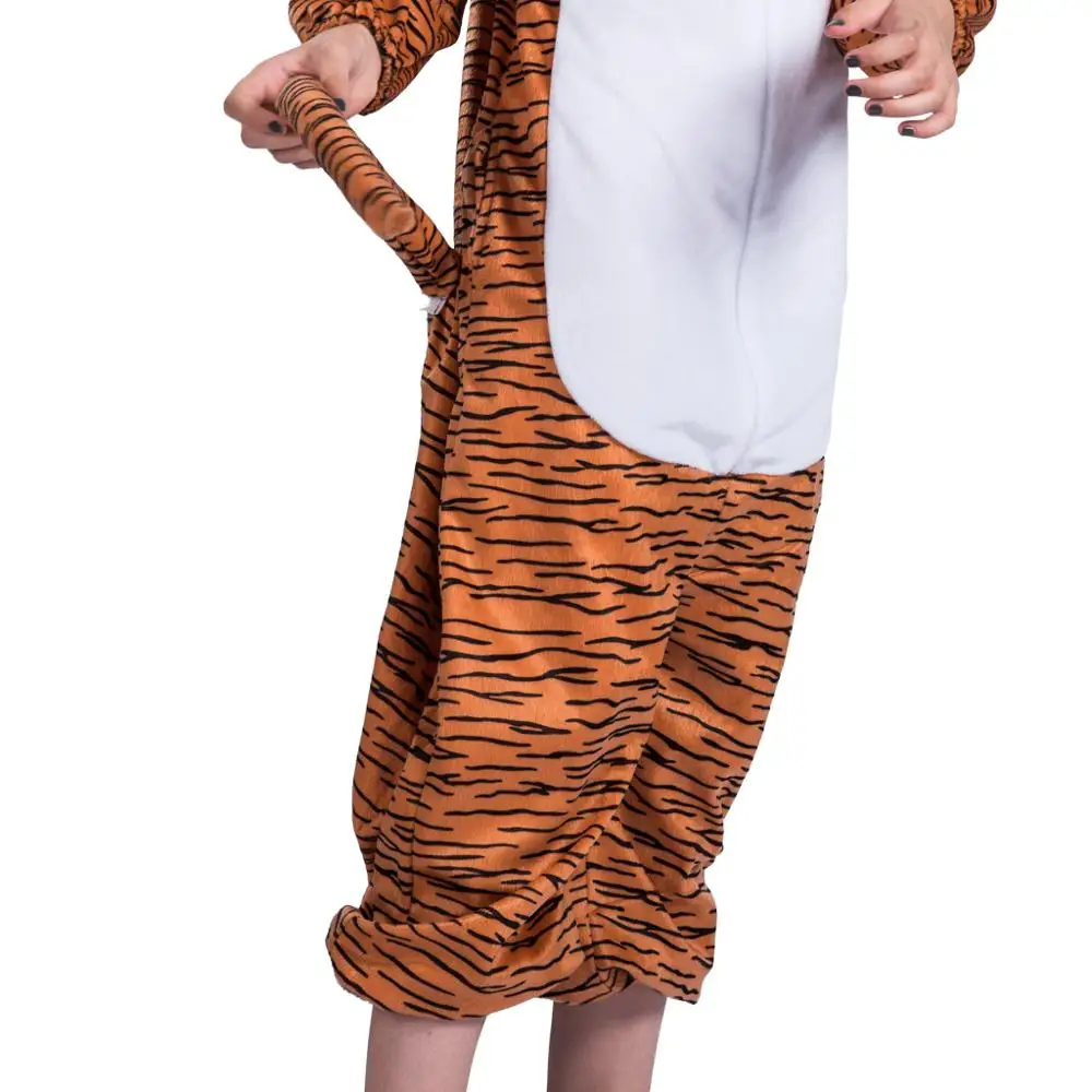 

Eraspooky 3-12T Lovely Animal Jumpsuit Stripe Tiger Cosplay Halloween Costume For Kids Onesie Boys Girls Carnival Fancy Dress