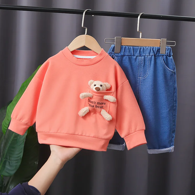 2021 Spring Infant Clothing Sets Baby Suit Autumn Newborn Boys Clothes T-shirt+jeans Pant 2pcs Outfit Little bear Kids Costume
2021 Spring Infant Clothing Sets Baby Suit Autumn Newborn Boys Clothes T-shirt+jeans Pant 2pcs Outfit Little bear Kids Costume