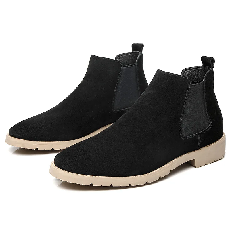 England style men casual chelsea boots cow suede leather shoes outdoors handsome cowboy bottes homme ankle botas hombre sapatos
England style men casual chelsea boots cow suede leather shoes outdoors handsome cowboy bottes homme ankle botas hombre sapatos