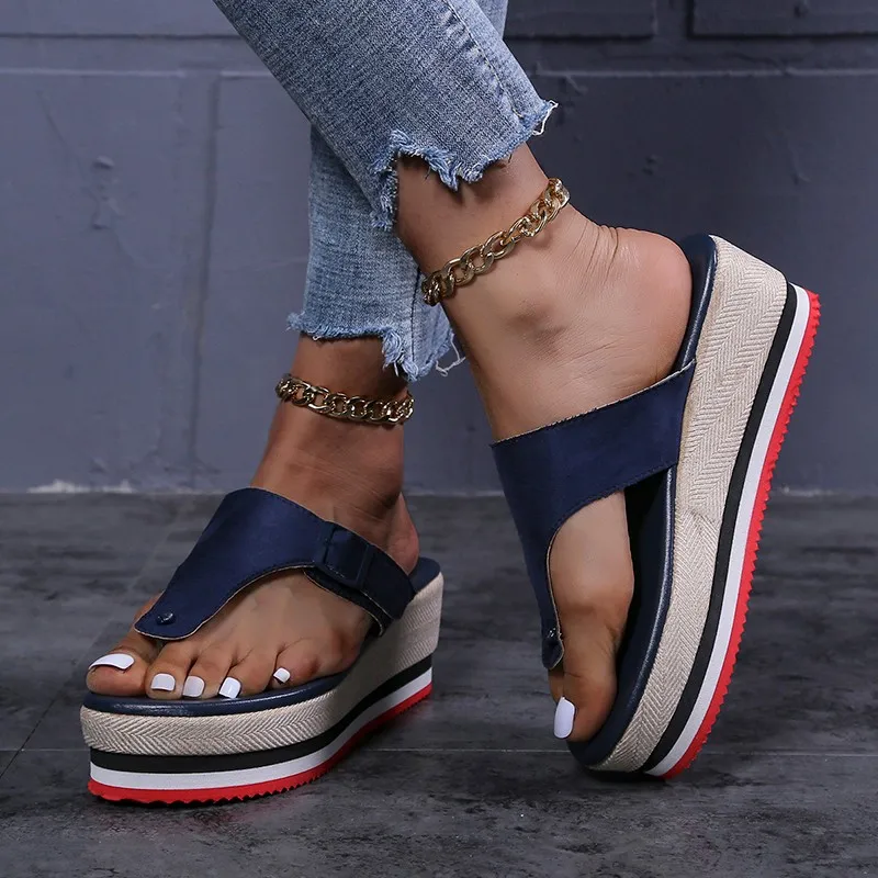 2021 Summer New Women's Sandals Fashion Gladiator Beach Open Toe Flip Flops Outdoor Comfortable Platform Sandals Sandalias Mujer
2021 Summer New Women's Sandals Fashion Gladiator Beach Open Toe Flip Flops Outdoor Comfortable Platform Sandals Sandalias Mujer
