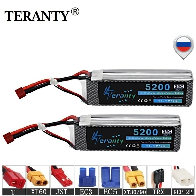 100% Ёмкость 3S 11 1 v 5200 мА/ч 35C LiPo Батарея для дрона с дистанционным управлением RC
