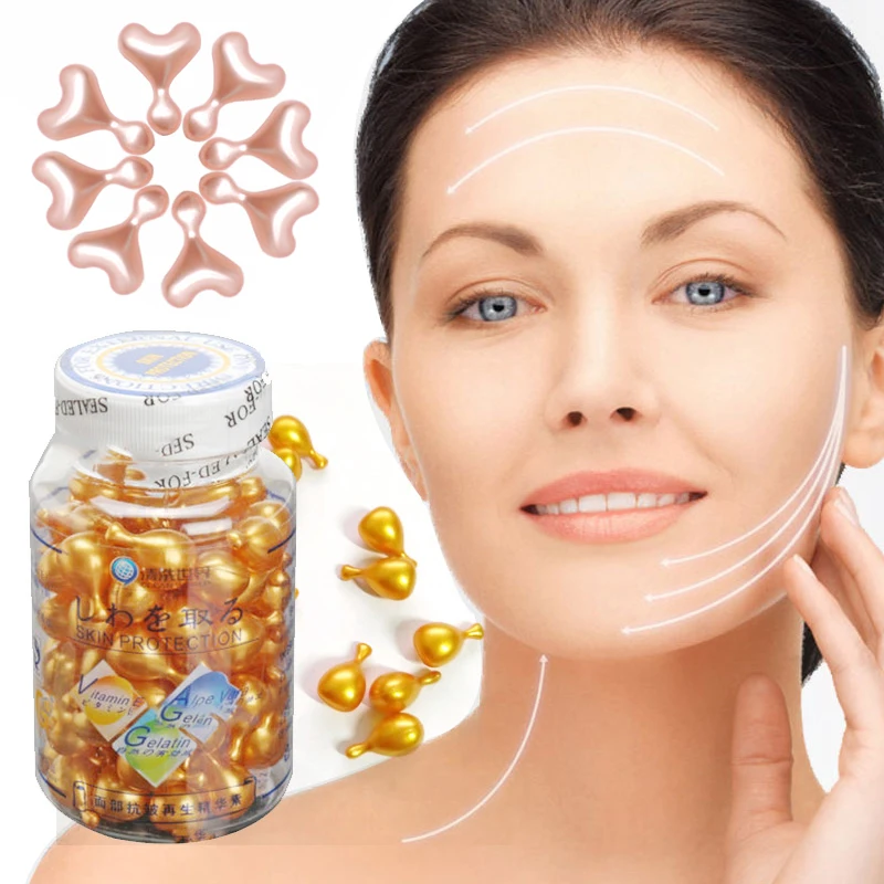 90Pcs/bottle Vitamin E Extract Capsules Anti-wrinkle Whitening Cream Serum Bright Moisturizing Fades Fine Line Face Serum
90Pcs/bottle Vitamin E Extract Capsules Anti-wrinkle Whitening Cream Serum Bright Moisturizing Fades Fine Line Face Serum