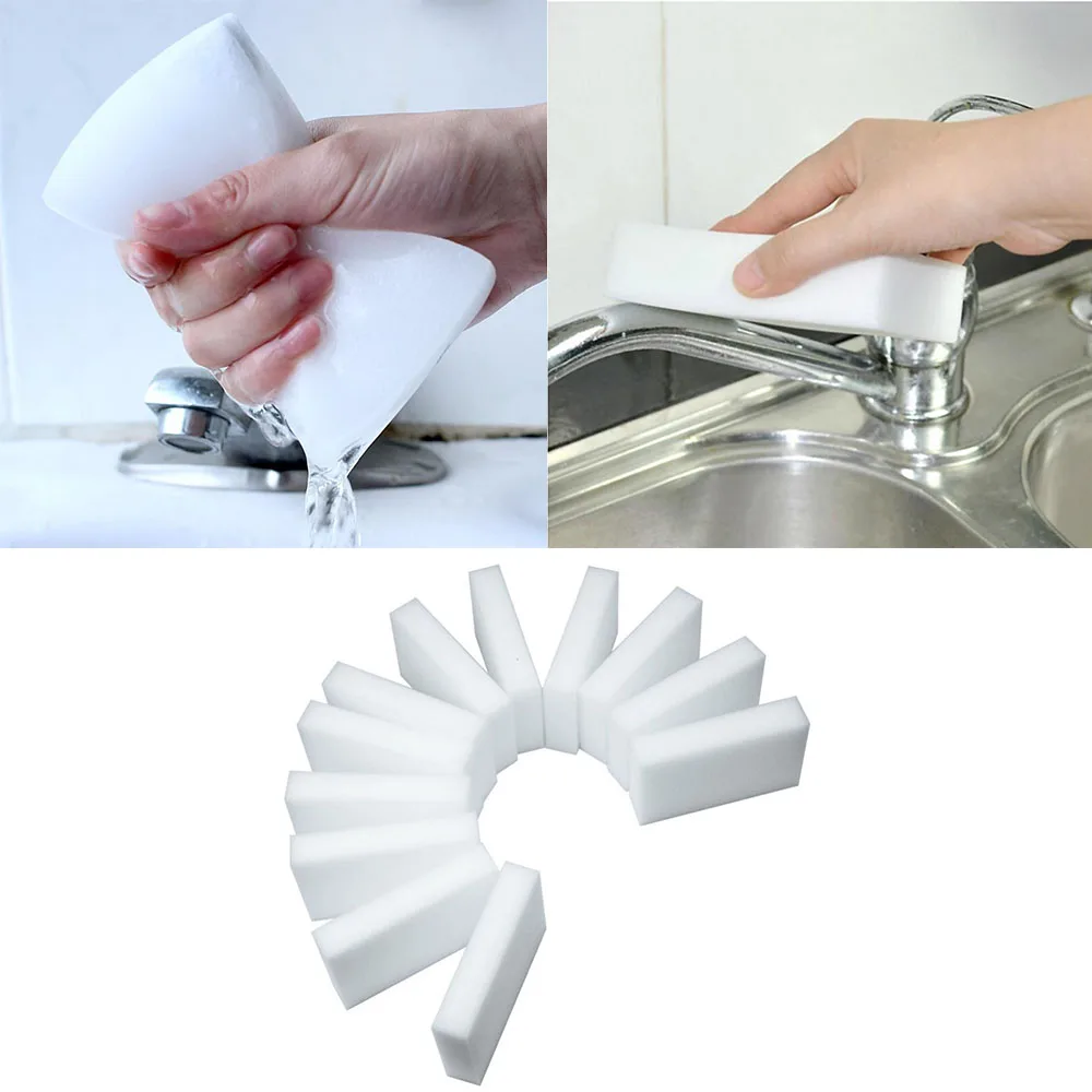 100 pcs/lot Melamine Sponge Magic Sponge Eraser Kitchen Bathroom Cleaning Eraser Dish Car Office Cleanser Sponge 100*60*20mm
100 pcs/lot Melamine Sponge Magic Sponge Eraser Kitchen Bathroom Cleaning Eraser Dish Car Office Cleanser Sponge 100*60*20mm