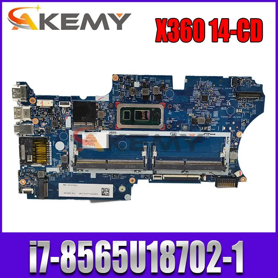 Akemy mainboard For HP x360 14-CD 14M-CD 14m-cd0000 Laptop motherboard with i7-8565U CPU UMA
Akemy mainboard For HP x360 14-CD 14M-CD 14m-cd0000 Laptop motherboard with i7-8565U CPU UMA