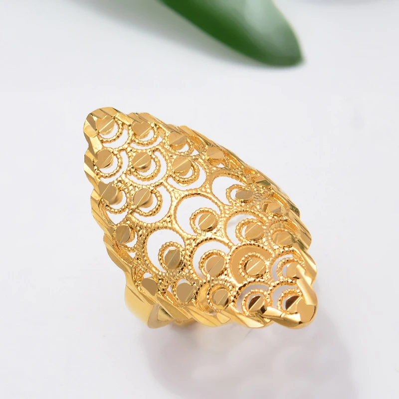Wando 24K African Ethiopian Gold Color Wedding Rings for Women/Teenage Girls Jewelry India/Arab Gifts FeatherWedding Bands
Wando 24K African Ethiopian Gold Color Wedding Rings for Women/Teenage Girls Jewelry India/Arab Gifts FeatherWedding Bands