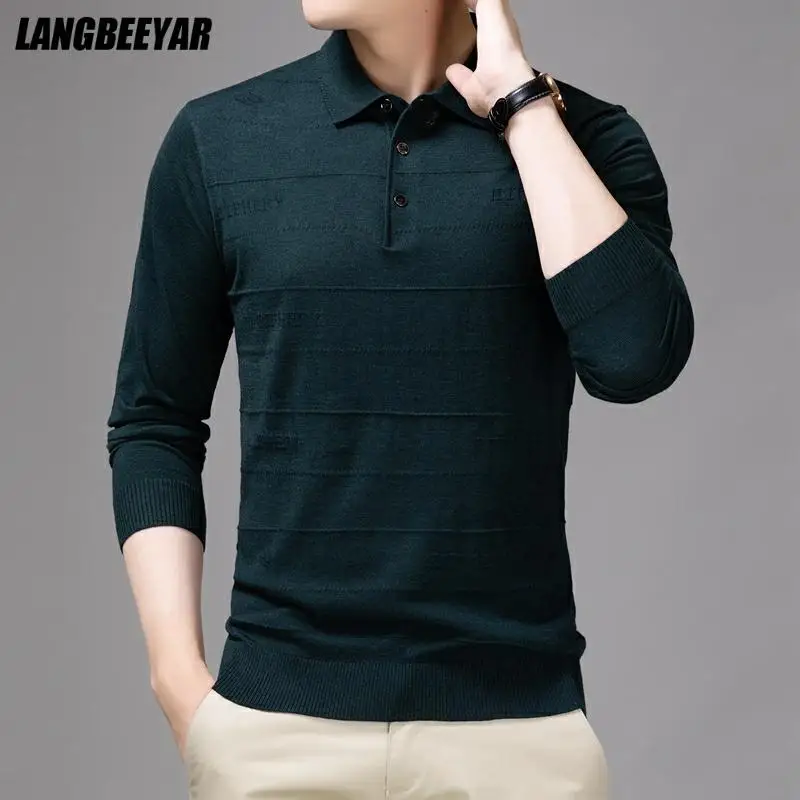 Fashion Brand Top Quality 4.3% Sheep Wool Lapel Knit Mens Pullover Sweaters Autum Winter Casual Jumper Mens Clothes 2021
Fashion Brand Top Quality 4.3% Sheep Wool Lapel Knit Mens Pullover Sweaters Autum Winter Casual Jumper Mens Clothes 2021