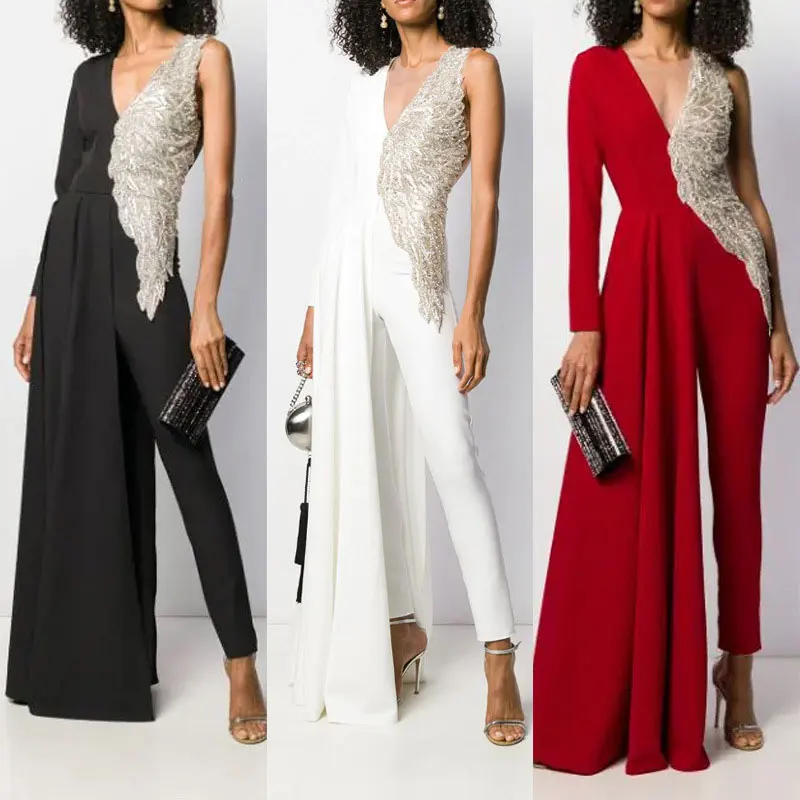 Womens Jumpsuits Fashion Asymmetric Design Deep V Neck High Waist Slim Night Party Dress TC21
Womens Jumpsuits Fashion Asymmetric Design Deep V Neck High Waist Slim Night Party Dress TC21