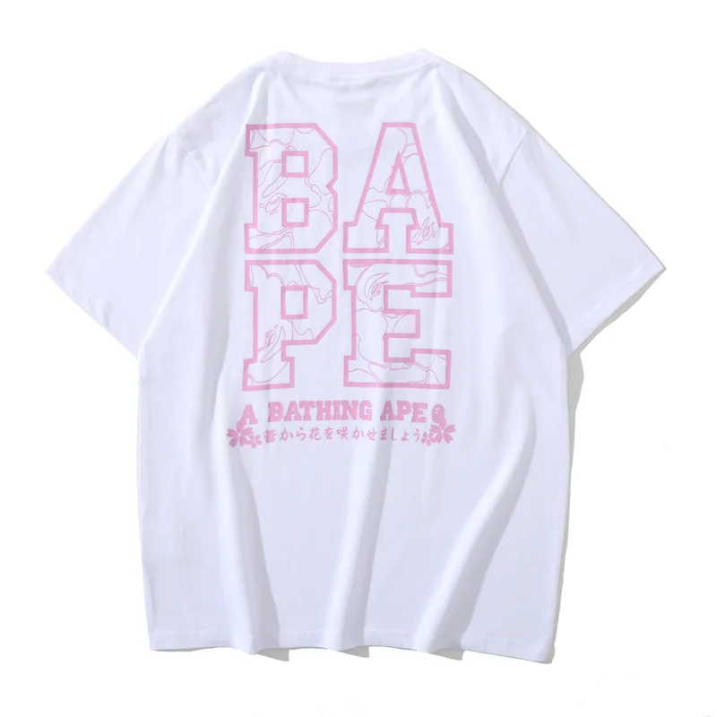 2021 Summer New Men's T-shirt Tide Brand Japanese Sakura Ape Man Head Short Sleeve shark T-shirt
2021 Summer New Men's T-shirt Tide Brand Japanese Sakura Ape Man Head Short Sleeve shark T-shirt