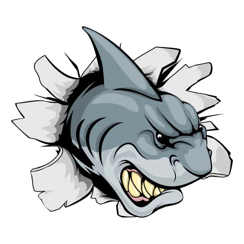 S50210# 13/15/17CM Personality PVC Decal Angry Shark Car Sticker on Motorcycle Laptop Decorative Accessories
S50210# 13/15/17CM Personality PVC Decal Angry Shark Car Sticker on Motorcycle Laptop Decorative Accessories