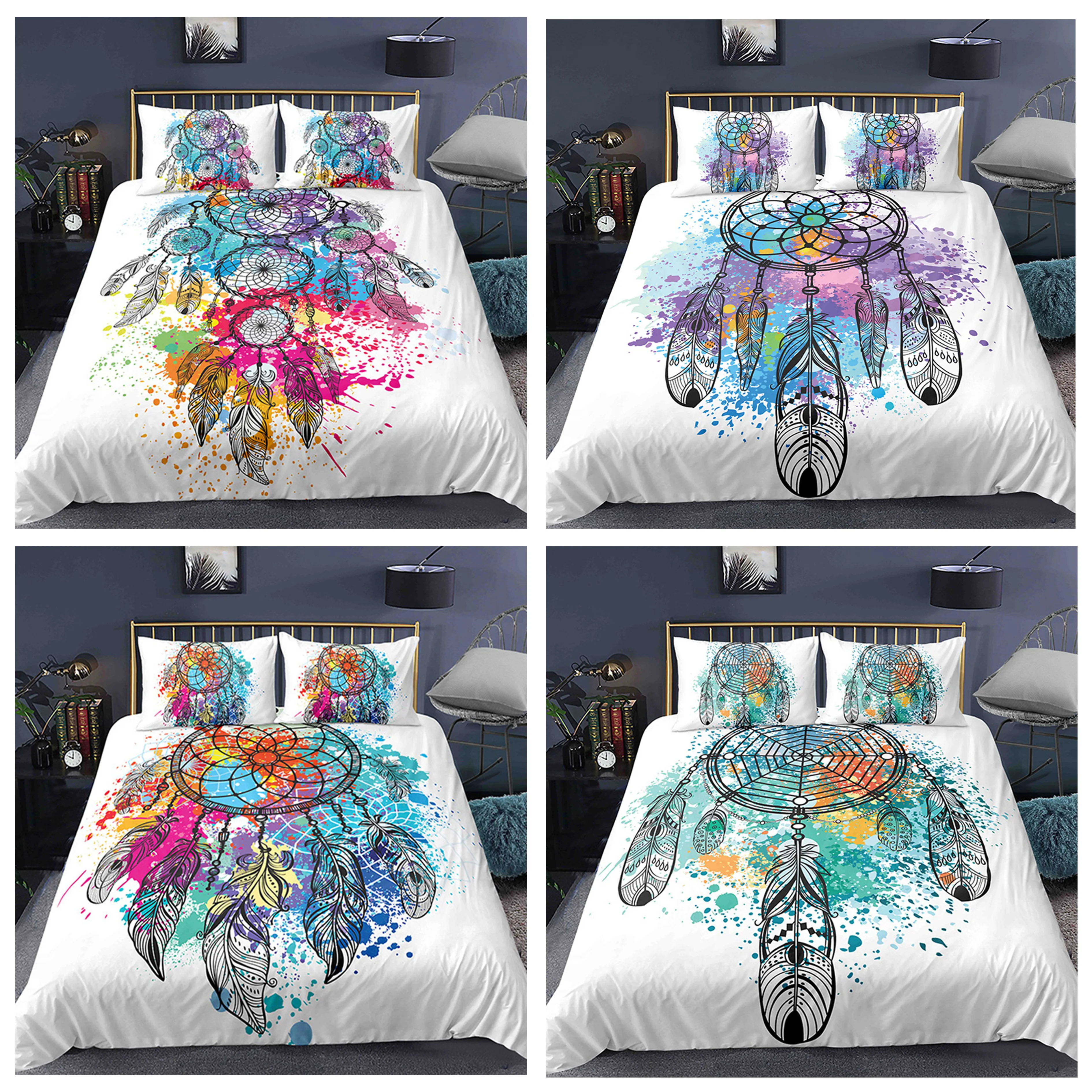 Colorful Dream Duvet Cover Sets Catcher Comforter Covers Soft Fabric King Queen Single Size Bedding Set
Colorful Dream Duvet Cover Sets Catcher Comforter Covers Soft Fabric King Queen Single Size Bedding Set