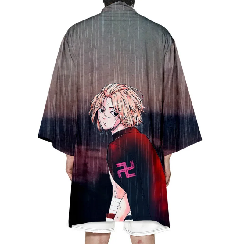 Anime Tokyo Revengerses T-shirt Sano Manjirou Ken Ryuguji Haori Cosplay Costume Draken Kimono Manji Gang Yukata Cloak
Anime Tokyo Revengerses T-shirt Sano Manjirou Ken Ryuguji Haori Cosplay Costume Draken Kimono Manji Gang Yukata Cloak