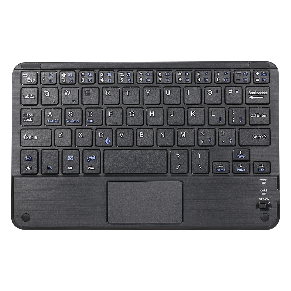 

Беспроводная ультратонкая мини-клавиатура BT 3,0, 59 клавиш, сенсорная панель, Поддержка Android, Windows, iOS, для ноутбука, телефона, планшета