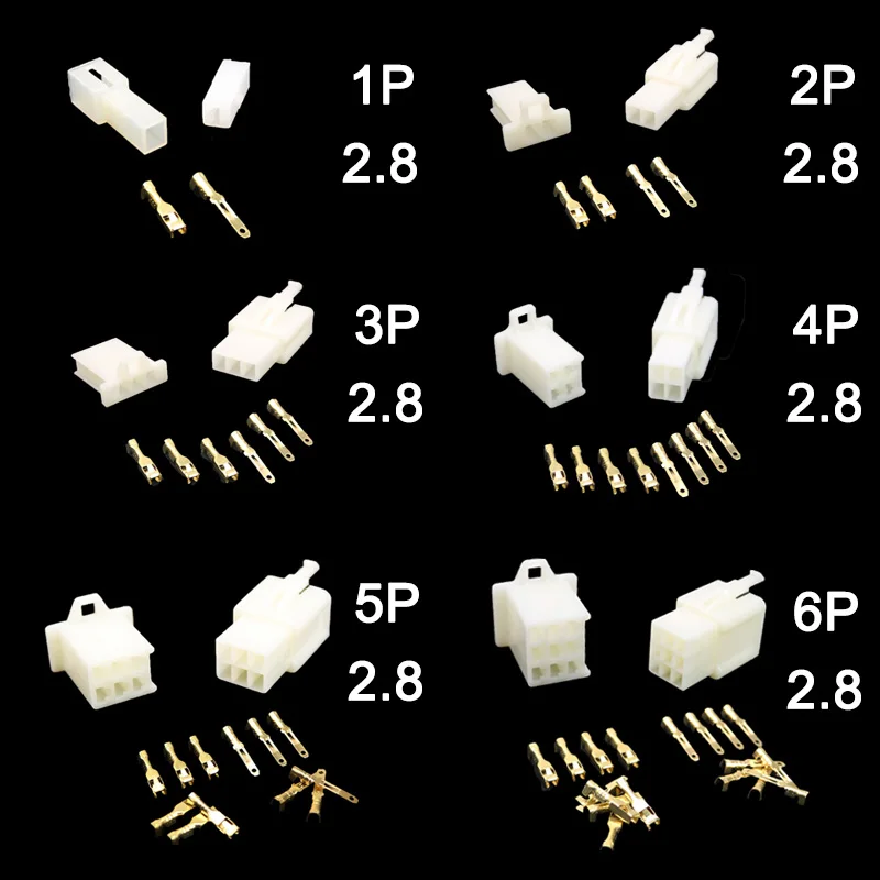 5sets 2.8mm 2/3/4/6/9 pin Automotive 2.8 Electrical wire Connector Male Female cable terminal plug Kits Motorcycle ebike car
5sets 2.8mm 2/3/4/6/9 pin Automotive 2.8 Electrical wire Connector Male Female cable terminal plug Kits Motorcycle ebike car