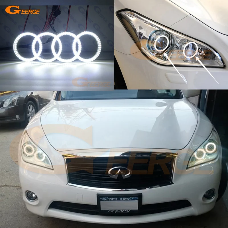 Для Infiniti M Y51 Q70 M37 M56 2011 2012 2013 2014 Ультра яркий SMD светодиодный ангельские глазки