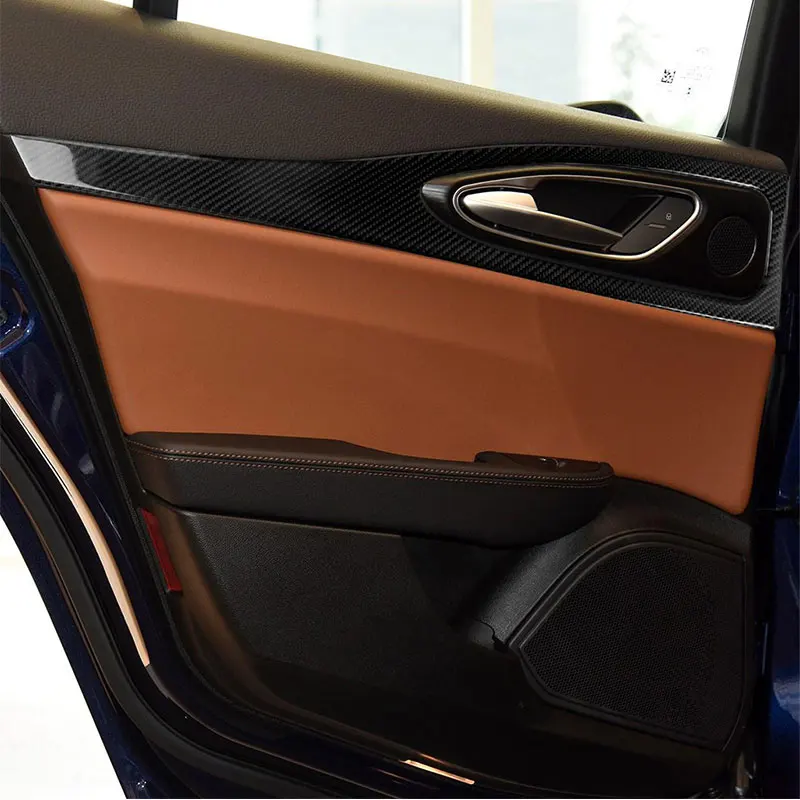 Carbon Fiber Car Accessories Interior Door Panel Decoration Protective Cover Trim Stickers For Alfa Romeo Giulia 2017 2018 2019
Carbon Fiber Car Accessories Interior Door Panel Decoration Protective Cover Trim Stickers For Alfa Romeo Giulia 2017 2018 2019