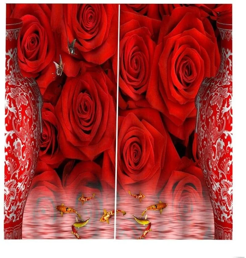 ALWSREH Semi-shading 3D Bright Rose Decorative Curtains, Suitable for Bedroom, Kitchen, Living Room and Other Scenes
ALWSREH Semi-shading 3D Bright Rose Decorative Curtains, Suitable for Bedroom, Kitchen, Living Room and Other Scenes