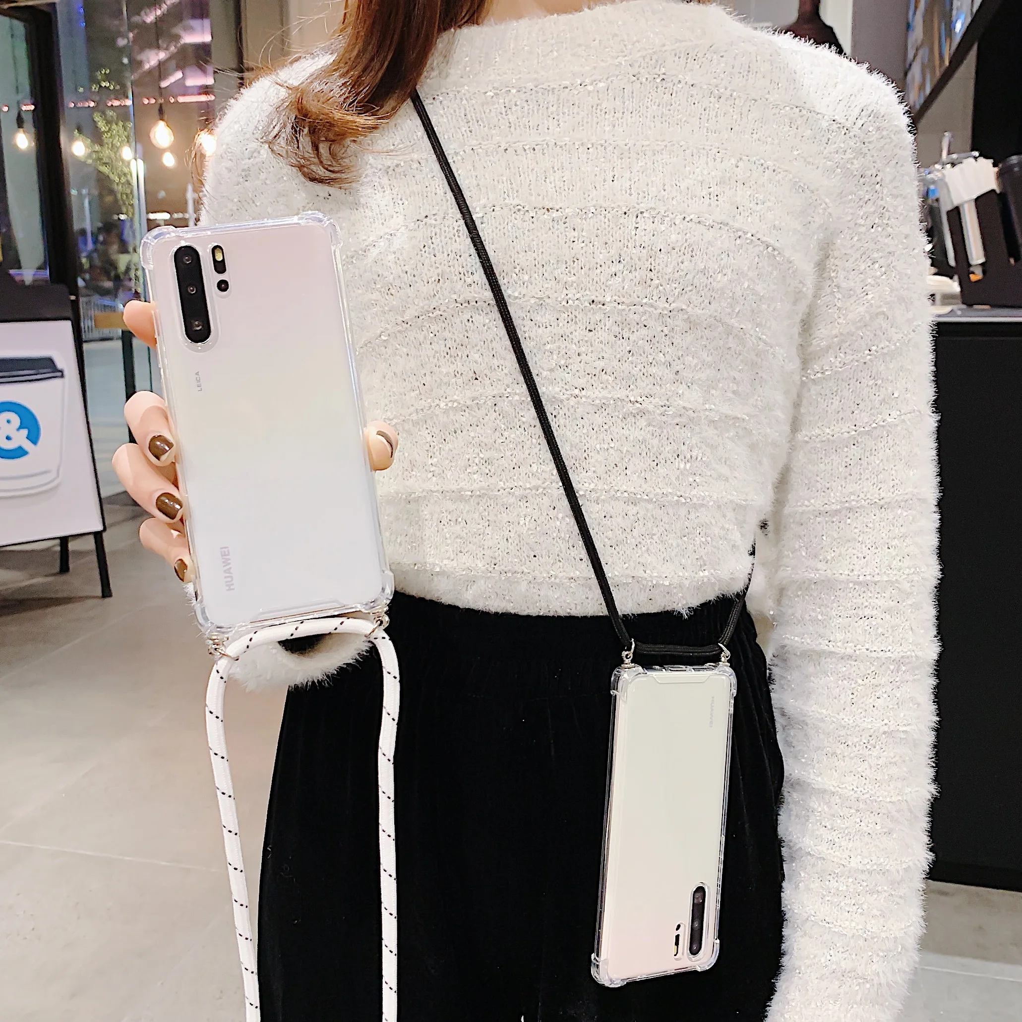 Transparent Phone Case for Huawei P30 P20 Pro Lite Mate 20 30 Pro Lite WIth Lanyard Soft TPU Shockproof Phone Back Cover
Transparent Phone Case for Huawei P30 P20 Pro Lite Mate 20 30 Pro Lite WIth Lanyard Soft TPU Shockproof Phone Back Cover