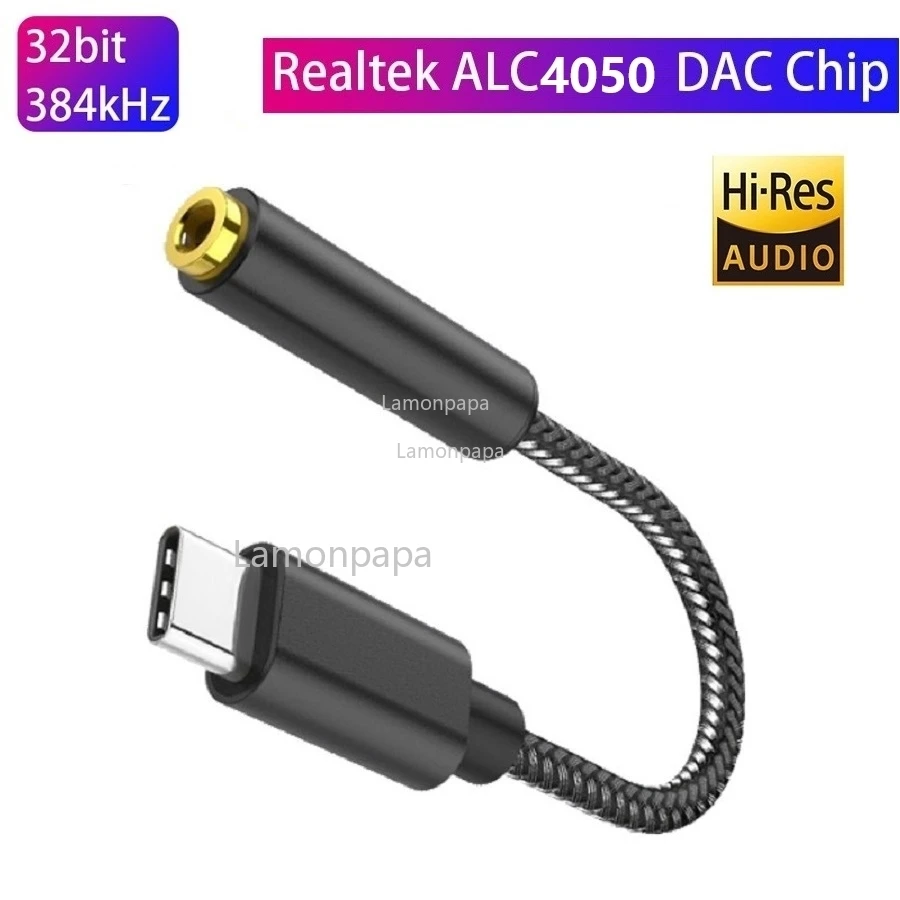 Type C To 3.5mm Earphone Amplifier HIFI Headset Audio Adapter 32bit 384kHz Digital Decoder AUX Converter Headphone Audio Cable
Type C To 3.5mm Earphone Amplifier HIFI Headset Audio Adapter 32bit 384kHz Digital Decoder AUX Converter Headphone Audio Cable