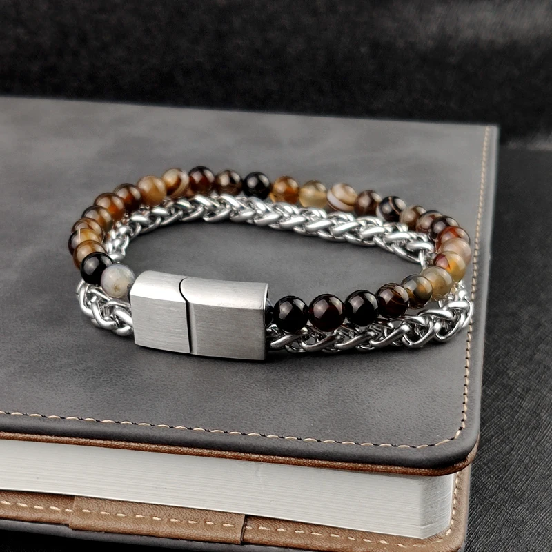 Stainless Steel Bracelet Set Men Cuban Link Bracelet Beaded Titanium Steel Chain Bracelets Rosary Bangle Charm Jewelry for Women
Stainless Steel Bracelet Set Men Cuban Link Bracelet Beaded Titanium Steel Chain Bracelets Rosary Bangle Charm Jewelry for Women