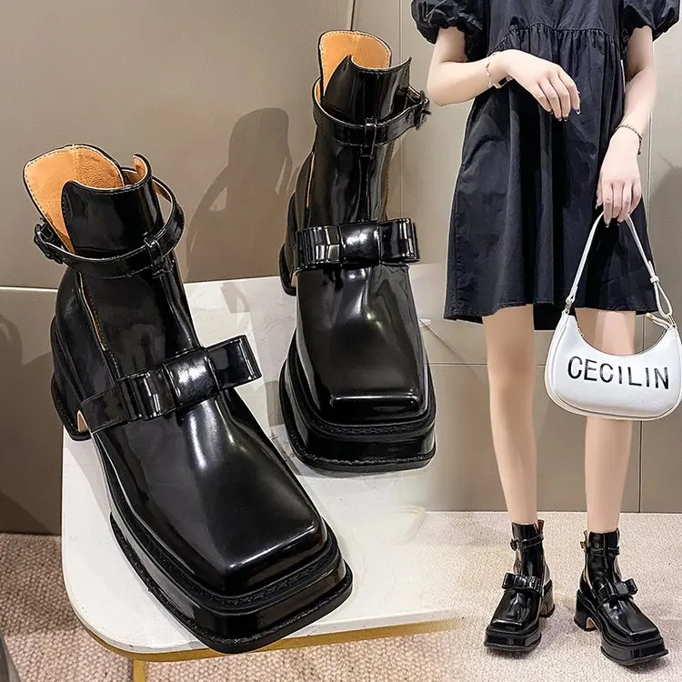 Mary Jane Shoes for Women Summer Vintage Leather Thick High Heels Pumps Waterproof Platform Leather Ladies Dress Shoes 2021
Mary Jane Shoes for Women Summer Vintage Leather Thick High Heels Pumps Waterproof Platform Leather Ladies Dress Shoes 2021