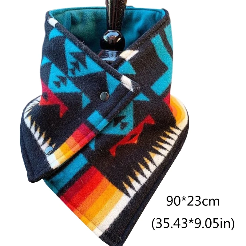 Winter Geometric Triangle Pattern Large Scarf Wrap Adjustable Buttons Neck Warmer Cold Weather Neckerchief Shawl Blanket
Winter Geometric Triangle Pattern Large Scarf Wrap Adjustable Buttons Neck Warmer Cold Weather Neckerchief Shawl Blanket