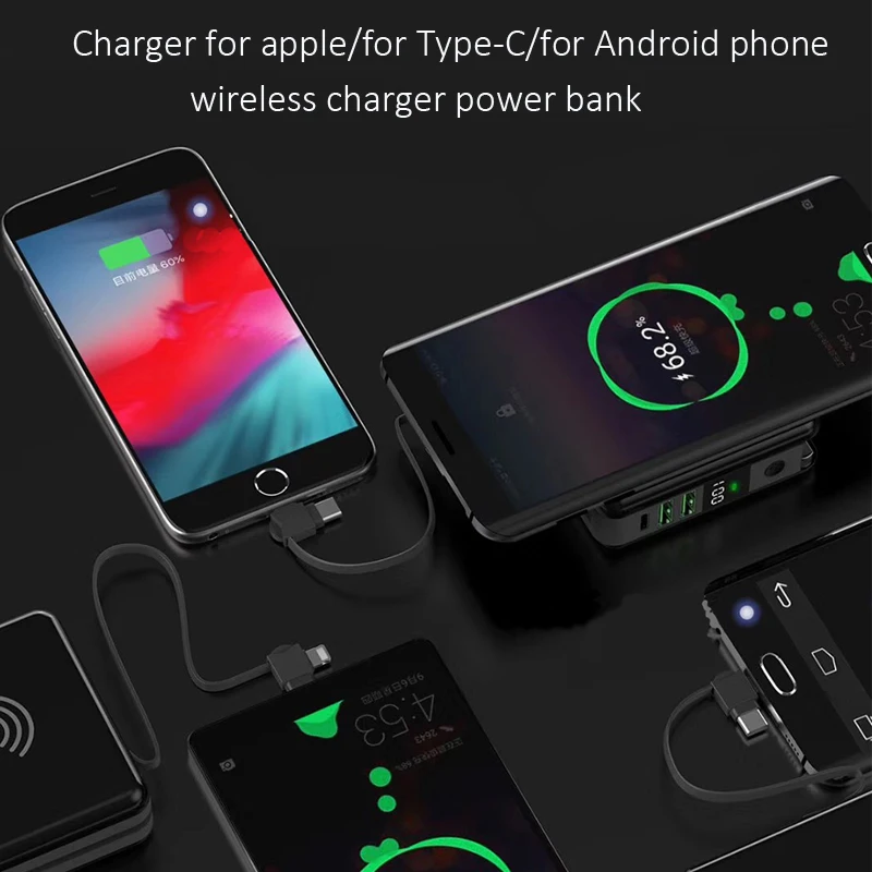 10000mAh Wireless Power Bank EU US Portable Wall Charger Fast Charging Powerbank Mobile Phone External Battery Charger Powerbank
10000mAh Wireless Power Bank EU US Portable Wall Charger Fast Charging Powerbank Mobile Phone External Battery Charger Powerbank