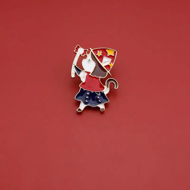 Little Witch Girl Enamel Pins Custom Cartoon Cute Magic Hat Cat Ear Brooches for Student Clothes Bag Pin Buckle Badge Jewelry
Little Witch Girl Enamel Pins Custom Cartoon Cute Magic Hat Cat Ear Brooches for Student Clothes Bag Pin Buckle Badge Jewelry