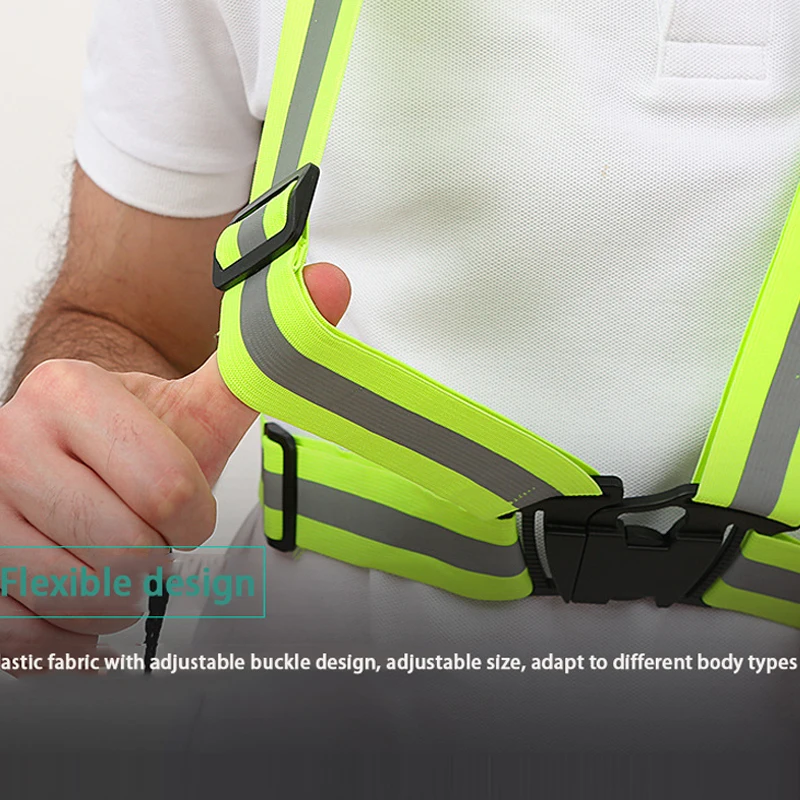 Adjustable Glowing Safety Vest High Visibility Unisex Outdoor Reflective Elasticity Luminous Ribbon Clothing Night Running Warn
Adjustable Glowing Safety Vest High Visibility Unisex Outdoor Reflective Elasticity Luminous Ribbon Clothing Night Running Warn