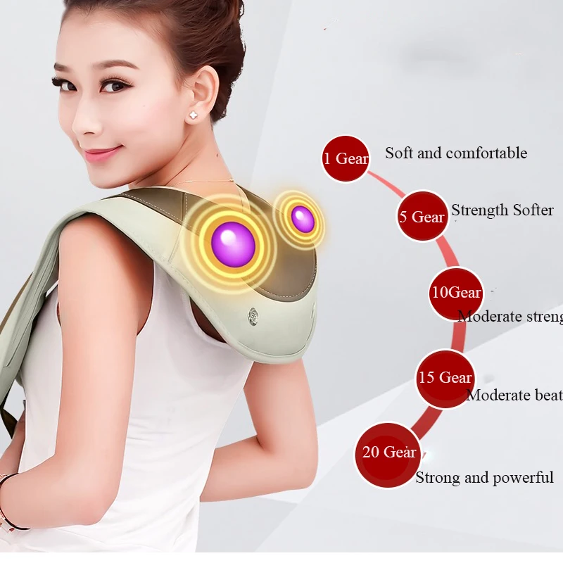 U Shape Electric Multi-Function Massager Pain Neck Shoulder Tapping Massager Shawls Portable Home Knocks Cervical Massage 
U Shape Electric Multi-Function Massager Pain Neck Shoulder Tapping Massager Shawls Portable Home Knocks Cervical Massage