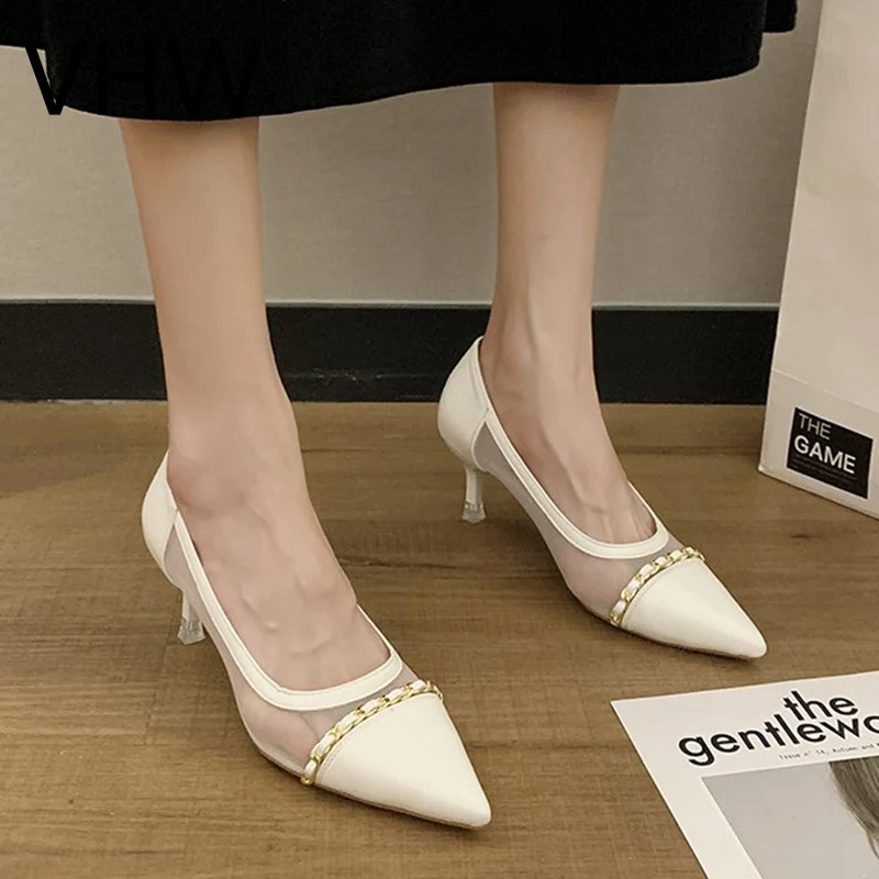 Women High Heels 2021 Summer Elegant Ladies Mesh Shoes Casual Fashion Black Sexy Party Sandals Female Pointed Toe Sandals
Women High Heels 2021 Summer Elegant Ladies Mesh Shoes Casual Fashion Black Sexy Party Sandals Female Pointed Toe Sandals