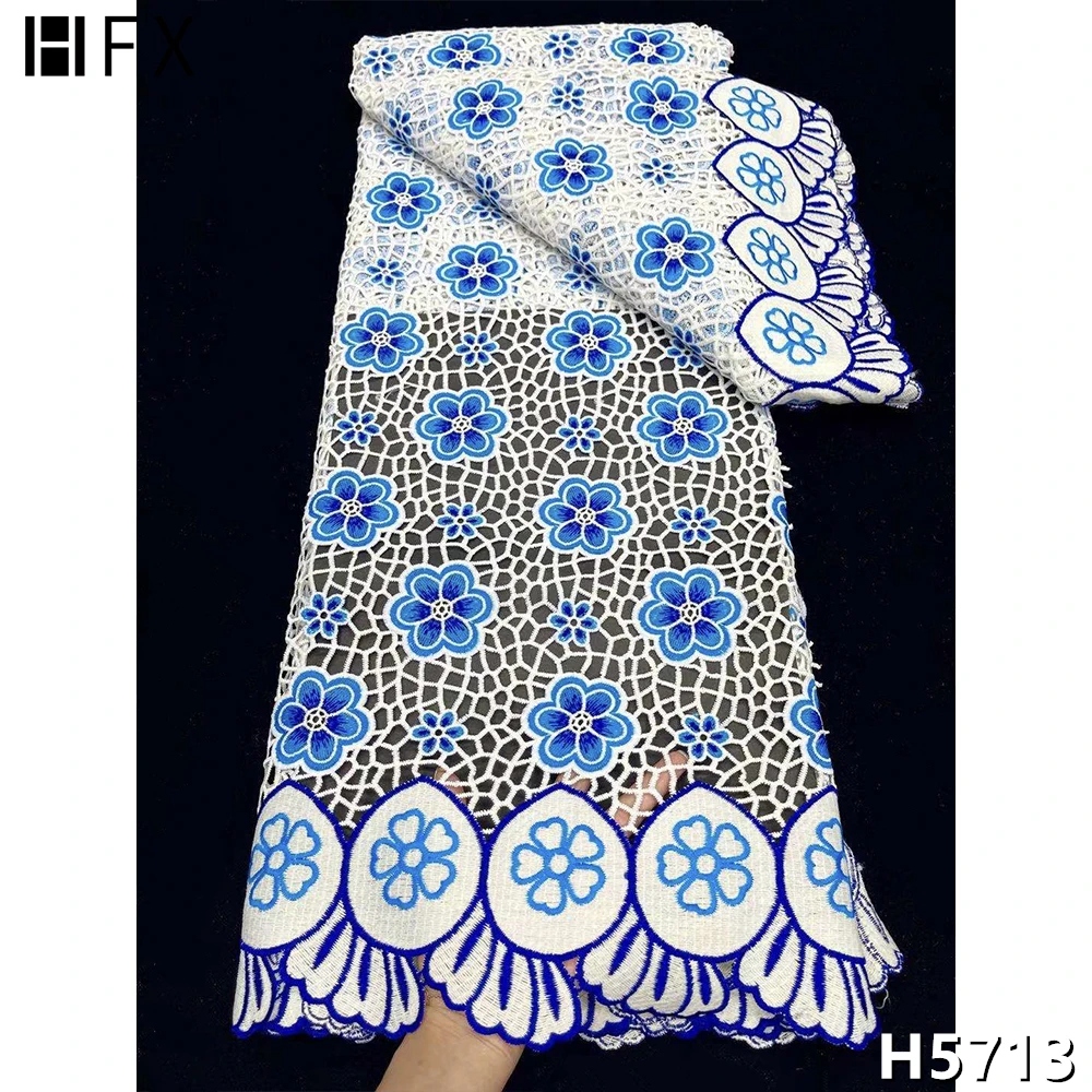 HFX New Arrival African Guipure Cord Lace Fabric High Quality Water Soluble Lace Nigreian Guipure Laces Fabrics for Sewing H5713
HFX New Arrival African Guipure Cord Lace Fabric High Quality Water Soluble Lace Nigreian Guipure Laces Fabrics for Sewing H5713