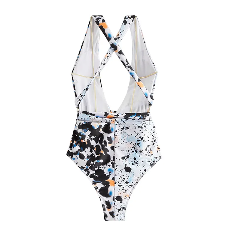 Womens Sexy One-piece Sleeveless Bikini Personality Leopard Stitching Bandage Slim Fit Swimsuit
Womens Sexy One-piece Sleeveless Bikini Personality Leopard Stitching Bandage Slim Fit Swimsuit