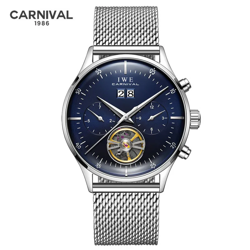 Carnival Brand Fashion Business Watch Luxury Waterproof Casual Automatic Mechanical Wristwatches For Men Clock Relogio Masculino
Carnival Brand Fashion Business Watch Luxury Waterproof Casual Automatic Mechanical Wristwatches For Men Clock Relogio Masculino