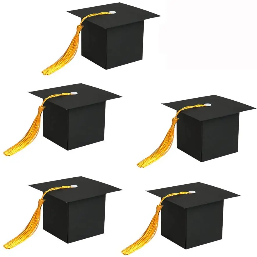 10-150pcs Bachelor Hat Cap Shape Gift Bags Boxes Graduation Gift Box 6cm Graduation Party Candy Boxes Chocolate Package Box Bag
10-150pcs Bachelor Hat Cap Shape Gift Bags Boxes Graduation Gift Box 6cm Graduation Party Candy Boxes Chocolate Package Box Bag