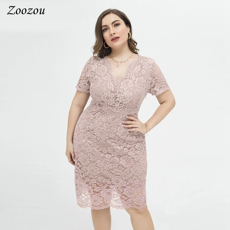 Women's Plus Size V Neck Short Sleeve Dress Solid Color Knee-Length Dress Elegant Floral Lace Cocktail Party Midi Dress 3XL 4XL
Women's Plus Size V Neck Short Sleeve Dress Solid Color Knee-Length Dress Elegant Floral Lace Cocktail Party Midi Dress 3XL 4XL