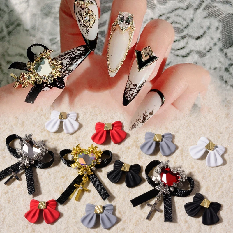 10pcs Fashion Crystal Heart Pendant Nail Jewelry 3D Matte Bow Resin Nail Art Decorations Japanese Style DIY Manicure Accessories
10pcs Fashion Crystal Heart Pendant Nail Jewelry 3D Matte Bow Resin Nail Art Decorations Japanese Style DIY Manicure Accessories