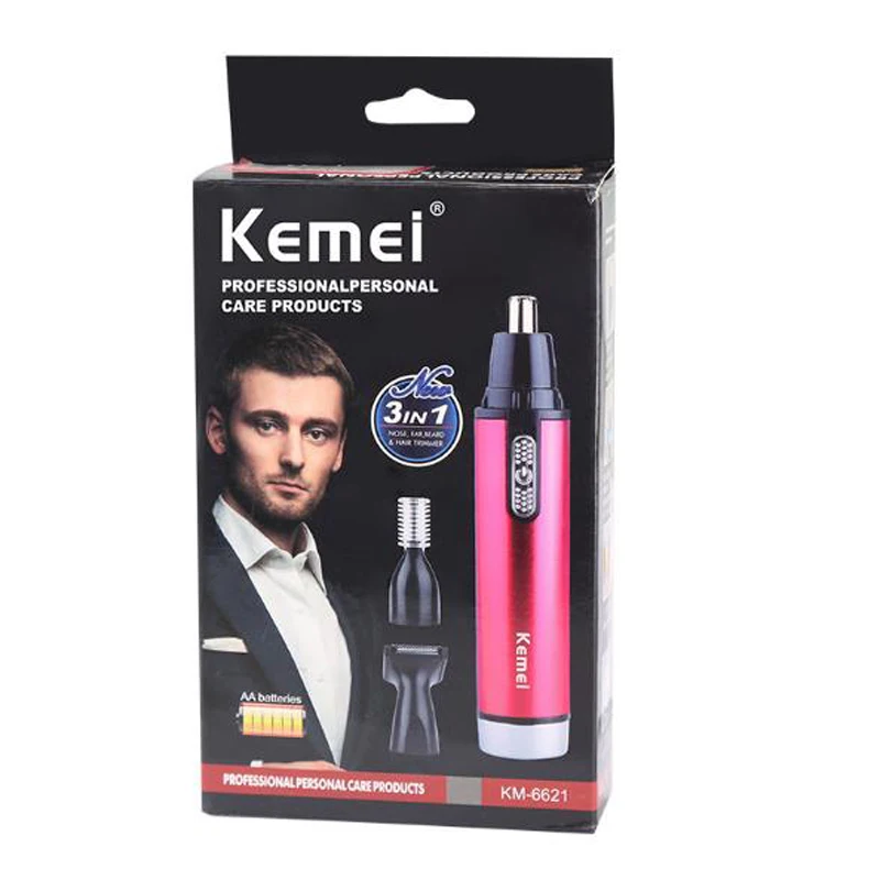 Kemei Electric Shaving Nose Ear Hair Trimmer 3 in 1 Eyebrow Beard Shaver Hair Removal Safety Face Health Care Use Battery Tool30
Kemei Electric Shaving Nose Ear Hair Trimmer 3 in 1 Eyebrow Beard Shaver Hair Removal Safety Face Health Care Use Battery Tool30
