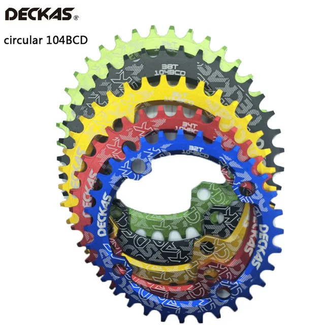 DECKAS 104Bcd 32/34/36 / 38T sprocket mountain bike crank aluminum gear hollow wheel crown 8S 9S 10S 11S
DECKAS 104Bcd 32/34/36 / 38T sprocket mountain bike crank aluminum gear hollow wheel crown 8S 9S 10S 11S