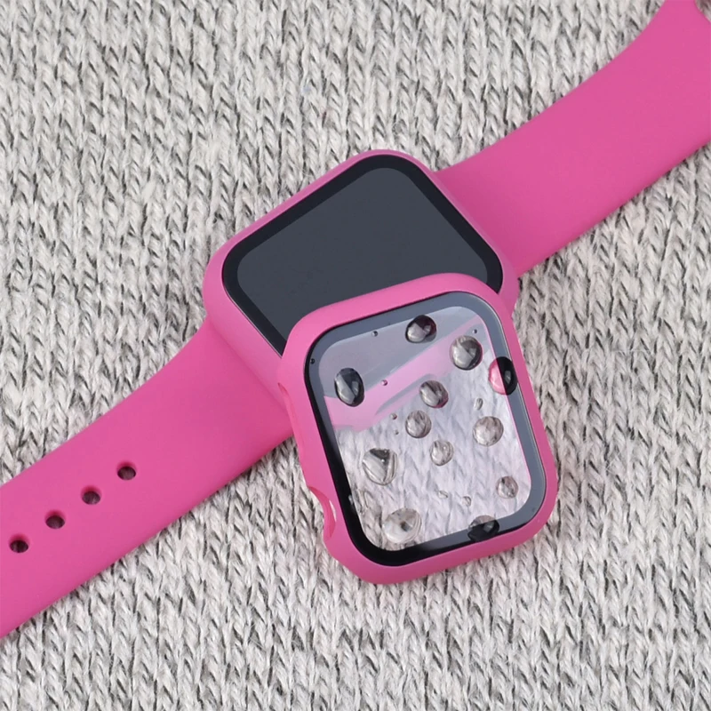 protective film+case for apple watch 6/5/4/3/2/SE 44mm 40mm 42mm 38mm matte Plastic cover hard frame with glass film for iWatch
protective film+case for apple watch 6/5/4/3/2/SE 44mm 40mm 42mm 38mm matte Plastic cover hard frame with glass film for iWatch