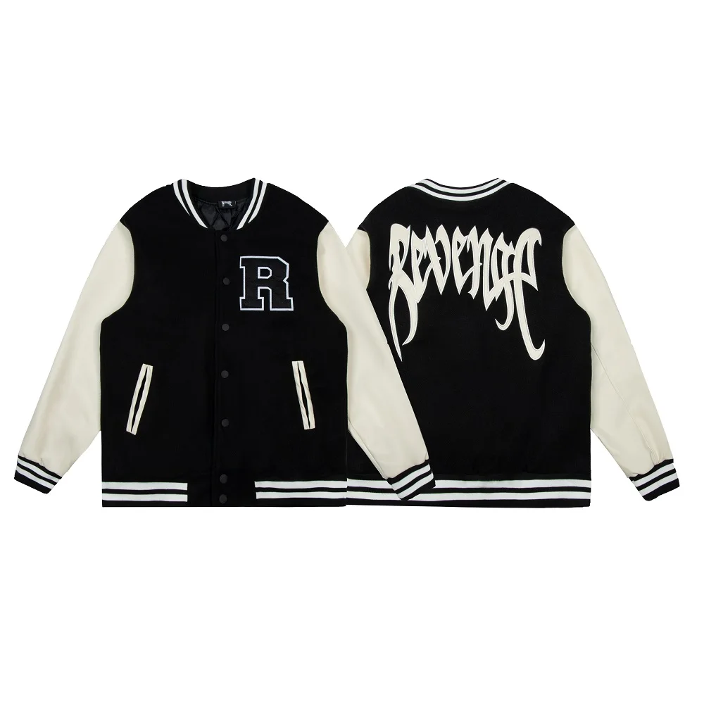 Revenge Varsity College Jacket Men Women 1:1 High Quality Embroidery Baseball Uniform XXXtentacion Streetwear
Revenge Varsity College Jacket Men Women 1:1 High Quality Embroidery Baseball Uniform XXXtentacion Streetwear