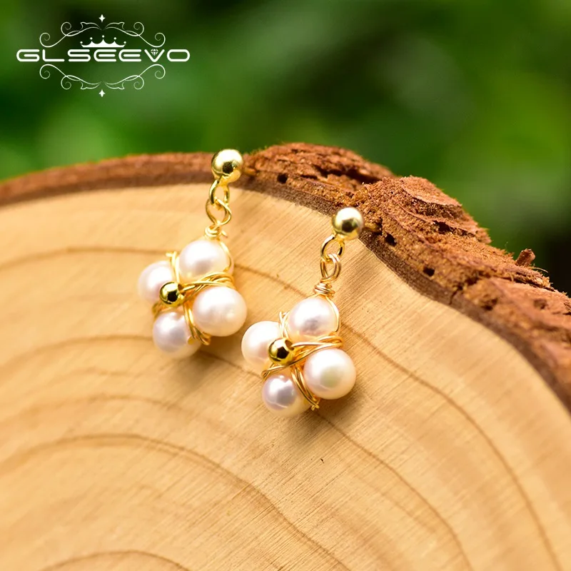 GLSEEVO Natural Fresh Water White Pearl Drop Earring For Women Party Birthday Flower design Handmade Fashion Jewelry GE0823
GLSEEVO Natural Fresh Water White Pearl Drop Earring For Women Party Birthday Flower design Handmade Fashion Jewelry GE0823