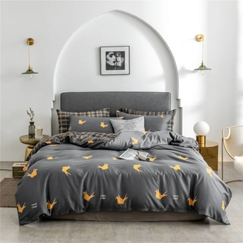Retro pastoral style cotton four-piece set of small fresh long-staple cotton sheets quilt cover simple double bed supplies
Retro pastoral style cotton four-piece set of small fresh long-staple cotton sheets quilt cover simple double bed supplies