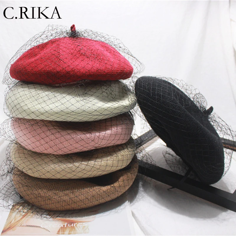 2021 Fashion Vintage Net Yarn Berets Women Elegant Wedding Hat Painter Hat Autumn Winter Female Girls Outdoor Warm Beret Hat
2021 Fashion Vintage Net Yarn Berets Women Elegant Wedding Hat Painter Hat Autumn Winter Female Girls Outdoor Warm Beret Hat