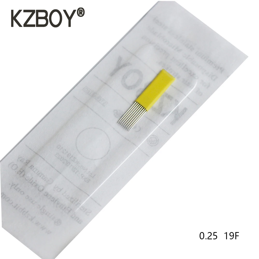 KZBOY 100PCS Flat Microblading Needles 19 Pins Stainless Steel Individually Wrapped for Manual Shaders
KZBOY 100PCS Flat Microblading Needles 19 Pins Stainless Steel Individually Wrapped for Manual Shaders