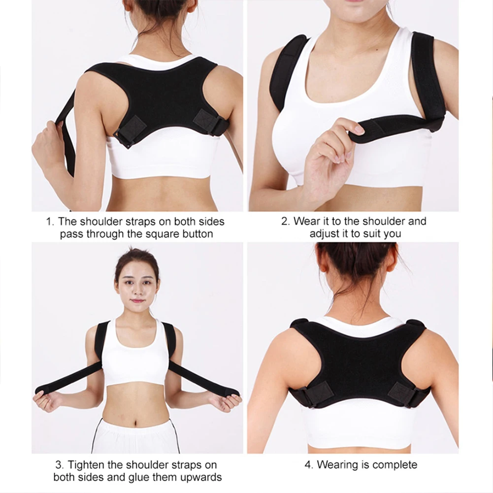 Unisex Sitting Posture Medical Adjustable Clavicle Corrector Men Woemen Upper Back Brace Shoulder Lumbar Support Belt Corset
Unisex Sitting Posture Medical Adjustable Clavicle Corrector Men Woemen Upper Back Brace Shoulder Lumbar Support Belt Corset