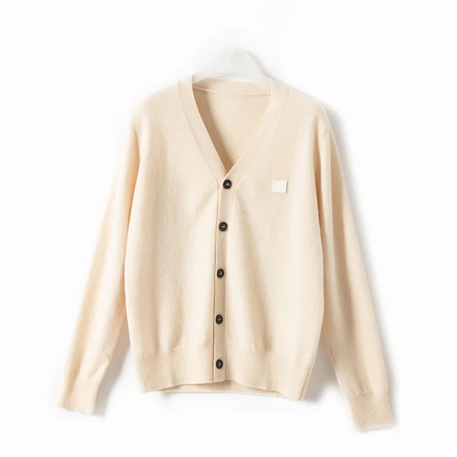 Women Knitted Cardigan Long Sleeve V Neck Single Breasted Sweater Lady Embroideried Decor Knitwear Female Solid Tops
Women Knitted Cardigan Long Sleeve V Neck Single Breasted Sweater Lady Embroideried Decor Knitwear Female Solid Tops