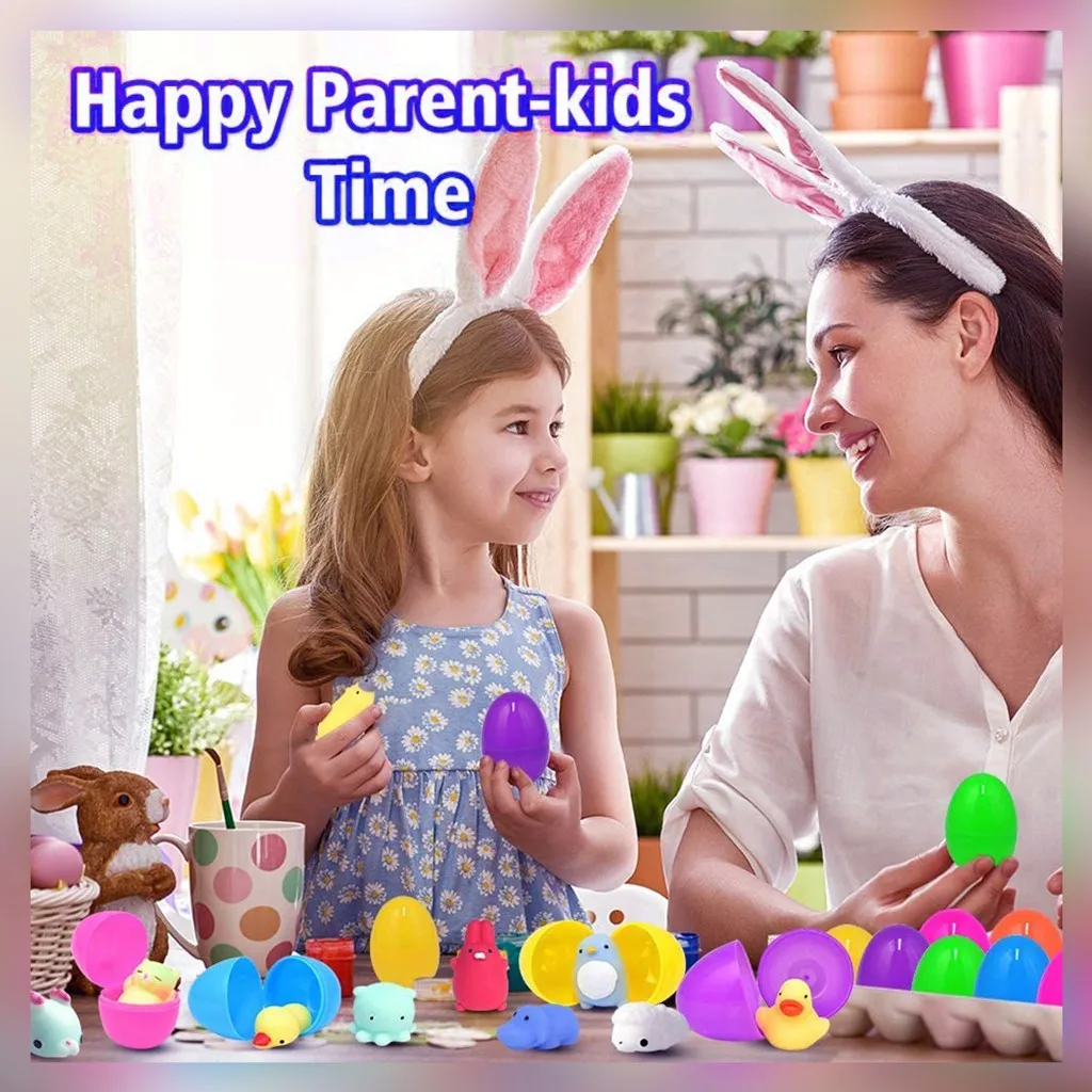 18PCS Creative Cute Easter Eggs Filled Toys 18PCS Plastic Easter Eggs with Cute Pressure Relief Toy Soft Finger Children Toy
18PCS Creative Cute Easter Eggs Filled Toys 18PCS Plastic Easter Eggs with Cute Pressure Relief Toy Soft Finger Children Toy